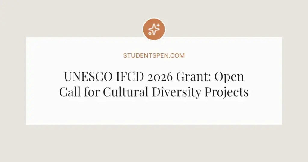 UNESCO IFCD 2026 Grant: Open Call for Cultural Diversity Projects