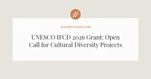 UNESCO IFCD 2026 Grant: Open Call for Cultural Diversity Projects