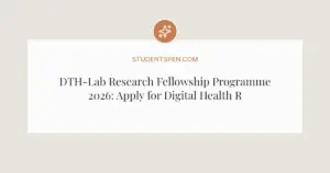 DTH-Lab Research Fellowship Programme 2026: Apply for Digital Health Research