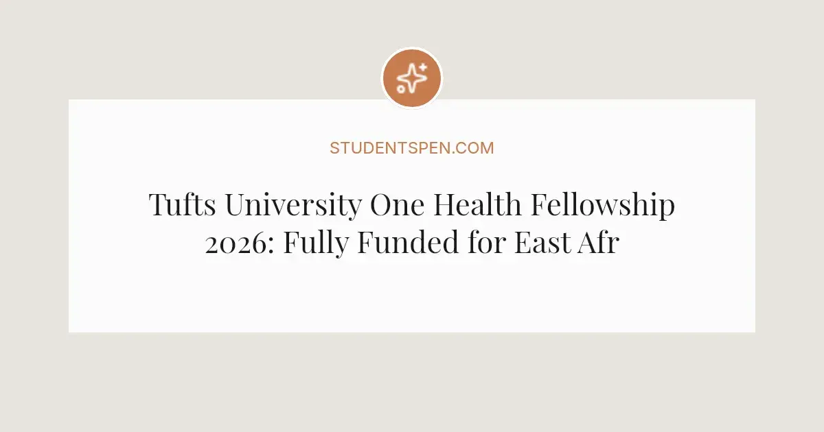 Apply to the One Health Fellowship - One Health Fellowship
