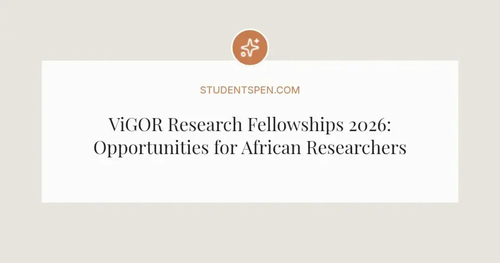ViGOR Research Fellowships 2026: Opportunities for African Researchers in Virus Genomics