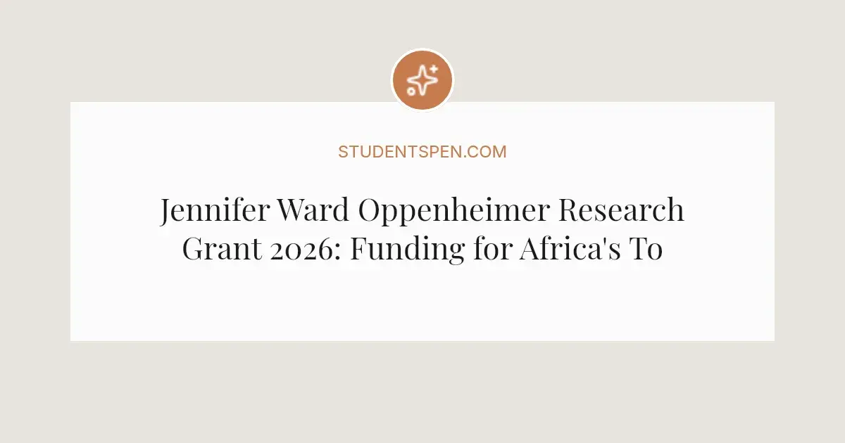 Open Research Support Grants, 2026-27