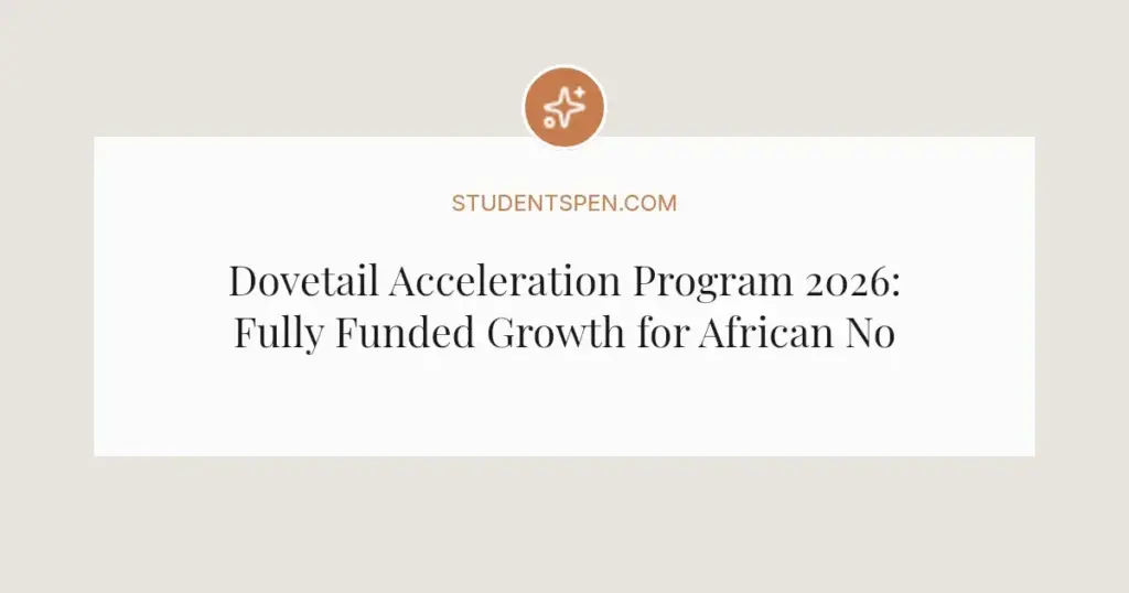 Dovetail Acceleration Program 2026: Fully Funded Growth for African Nonprofits