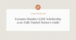 Erasmus Mundus CLIDE Scholarship 2026: Fully Funded Master's Guide