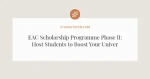 EAC Scholarship Programme Phase II: Host Students to Boost Your University