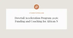 Dovetail Acceleration Program 2026: Funding and Coaching for African Nonprofits