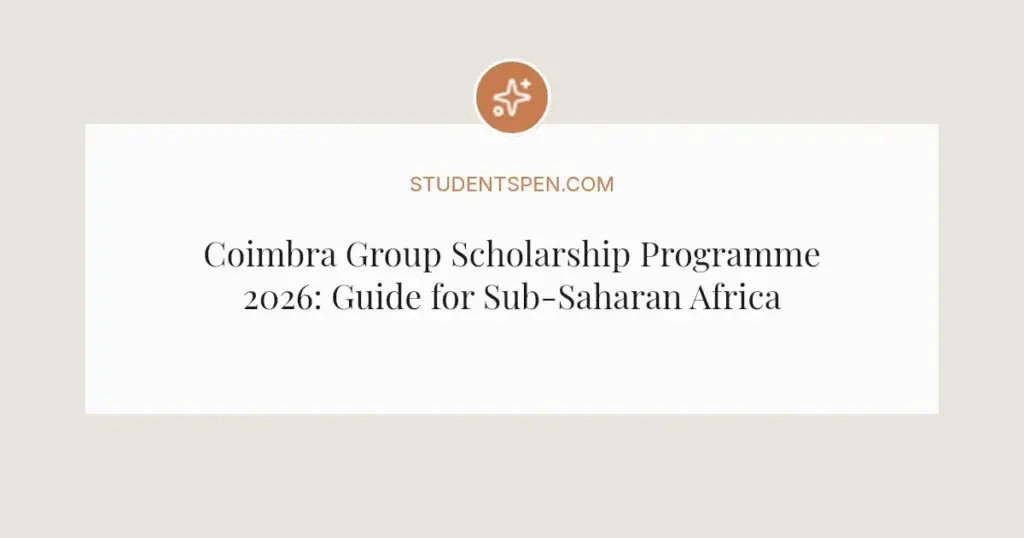 Coimbra Group Scholarship Programme 2026: Guide for Sub-Saharan African Researchers