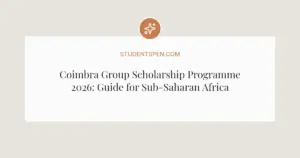 Coimbra Group Scholarship Programme 2026: Guide for Sub-Saharan African Researchers