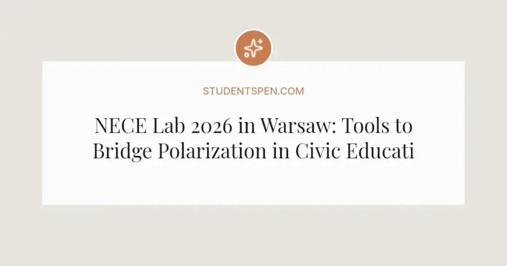 NECE Lab 2026 in Warsaw: Tools to Bridge Polarization in Civic Education