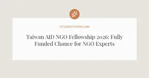 Taiwan AID NGO Fellowship 2026: Fully Funded Chance for NGO Experts