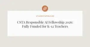 CSTA Responsible AI Fellowship 2026: Fully Funded for K-12 Teachers