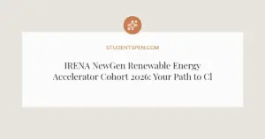 IRENA NewGen Renewable Energy Accelerator Cohort 2026: Your Path to Clean Energy Success