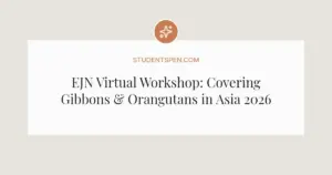 EJN Virtual Workshop: Covering Gibbons & Orangutans in Asia 2026