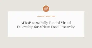 AFRAP 2026: Fully Funded Virtual Fellowship for African Food Researchers