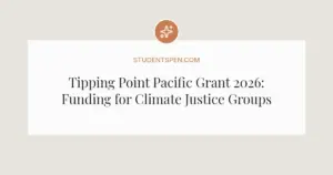 Tipping Point Pacific Grant 2026: Funding for Climate Justice Groups