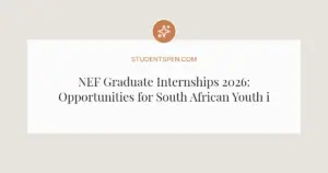 NEF Graduate Internships 2026: Opportunities for South African Youth in Retail and Wholesale