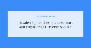 Howden Apprenticeships 2026: Start Your Engineering Career in South Africa