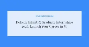 Deloitte InfinityX Graduate Internships 2026: Launch Your Career in Midrand