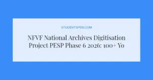 NFVF National Archives Digitisation Project PESP Phase 6 2026: 100+ Youth Jobs Available