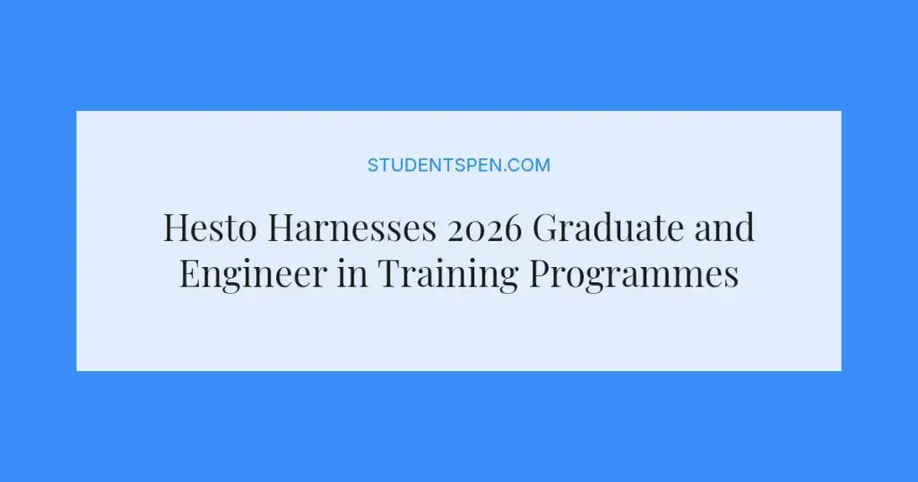 Hesto Harnesses 2026 Graduate and Engineer in Training Programmes