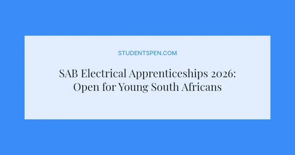 SAB Electrical Apprenticeships 2026: Open for Young South Africans