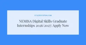 NEMISA Digital Skills Graduate Internships 2026/2027: Apply Now