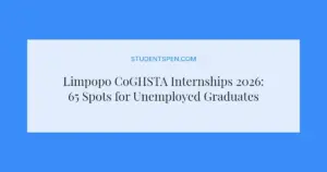 Limpopo CoGHSTA Internships 2026: 65 Spots for Unemployed Graduates