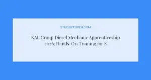 KAL Group Diesel Mechanic Apprenticeship 2026: Hands-On Training for South African Youth