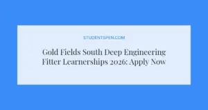 Gold Fields South Deep Engineering Fitter Learnerships 2026: Apply Now