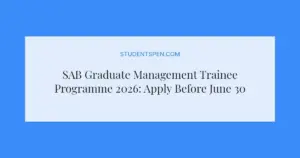 SAB Graduate Management Trainee Programme 2026: Apply Before June 30