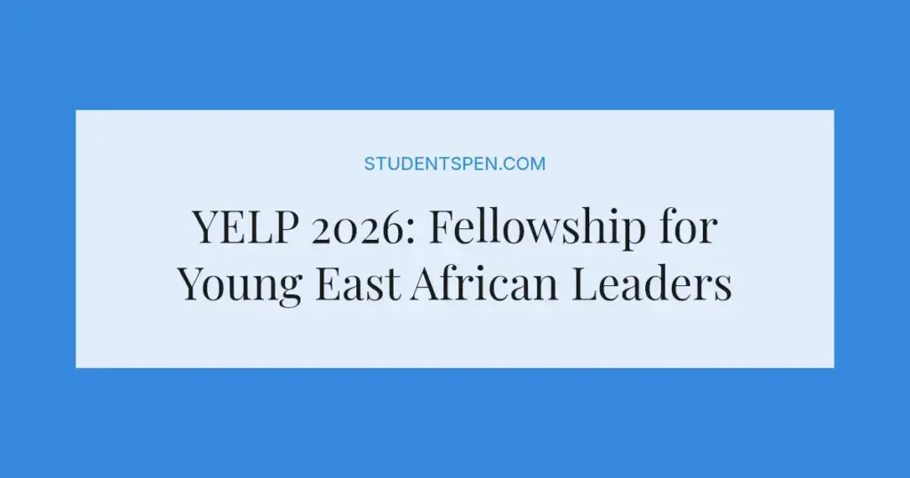 YELP 2026: Fellowship for Young East African Leaders