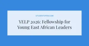 YELP 2026: Fellowship for Young East African Leaders