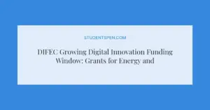 DIFEC Growing Digital Innovation Funding Window: Grants for Energy and Climate Startups