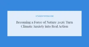 Becoming a Force of Nature 2026: Turn Climate Anxiety into Real Action