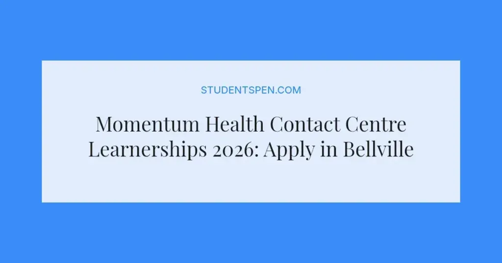 Momentum Health Contact Centre Learnerships 2026: Apply in Bellville