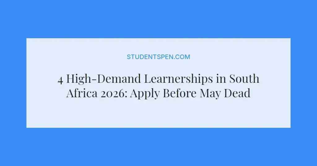 4 High-Demand Learnerships in South Africa 2026: Apply Before May Deadlines