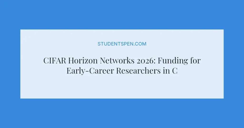 CIFAR Horizon Networks 2026: Funding for Early-Career Researchers in Child Development