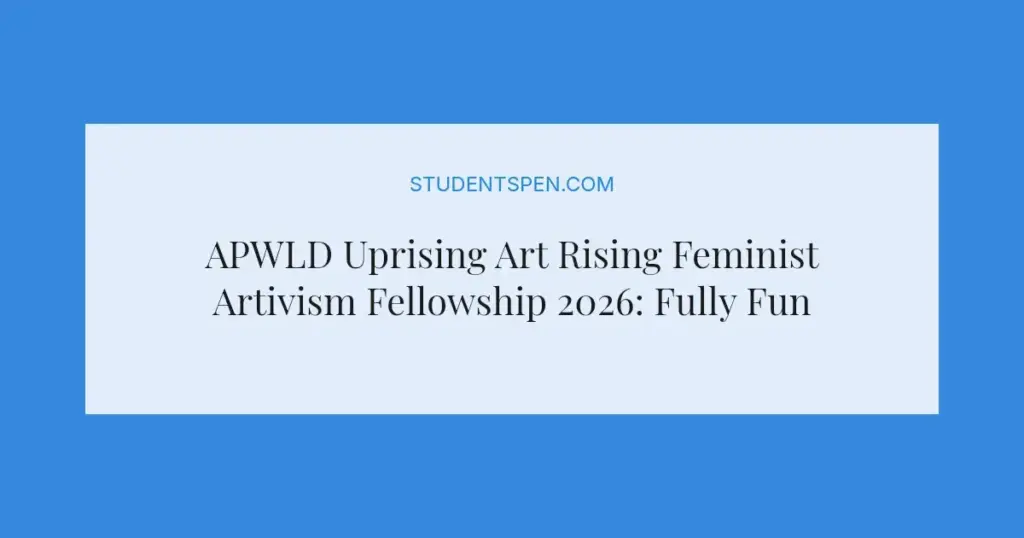 APWLD Uprising Art Rising Feminist Artivism Fellowship 2026: Fully Funded Call for Artists