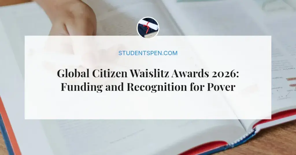 Global Citizen Waislitz Awards 2026: Funding and Recognition for Poverty Fighters