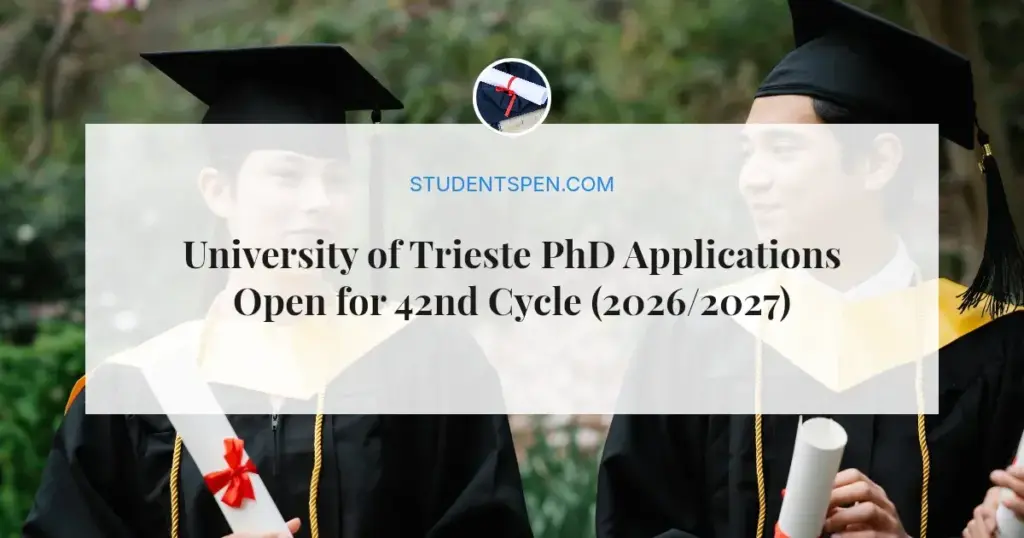 University of Trieste PhD Applications Open for 42nd Cycle (2026/2027)
