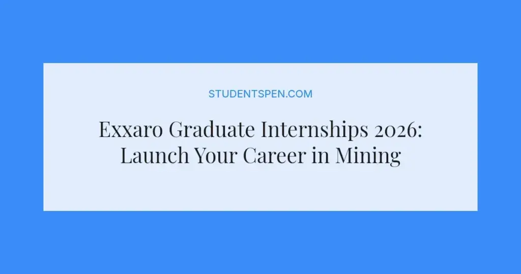 Exxaro Graduate Internships 2026: Launch Your Career in Mining