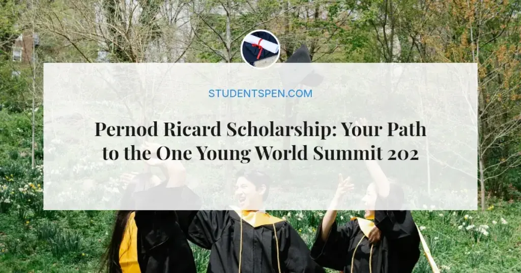 Pernod Ricard Scholarship: Your Path to the One Young World Summit 2026