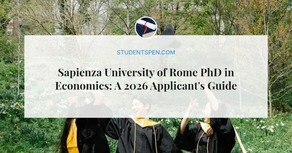 Sapienza University of Rome PhD in Economics: A 2026 Applicant's Guide