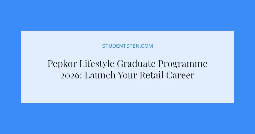 Pepkor Lifestyle Graduate Programme 2026: Launch Your Retail Career