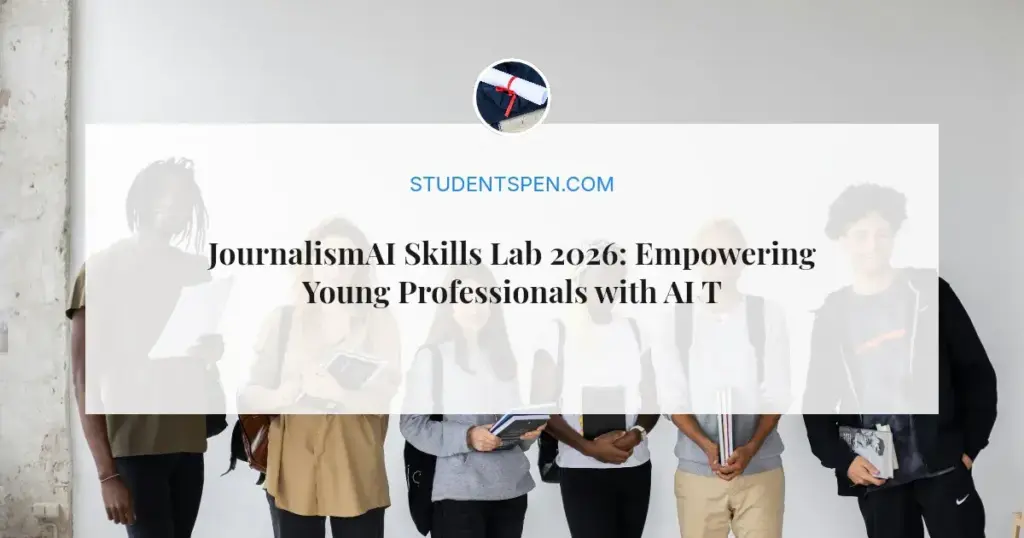 JournalismAI Skills Lab 2026: Empowering Young Professionals with AI Tools
