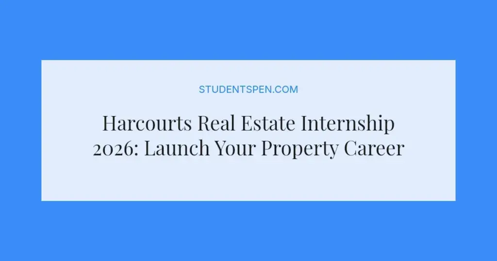 Harcourts Real Estate Internship 2026: Launch Your Property Career