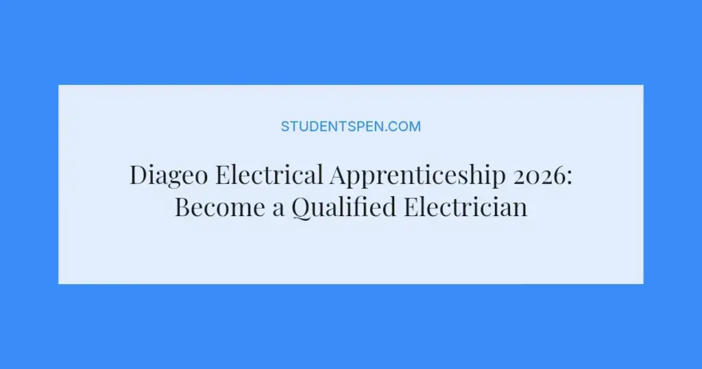 Diageo Electrical Apprenticeship 2026: Become a Qualified Electrician