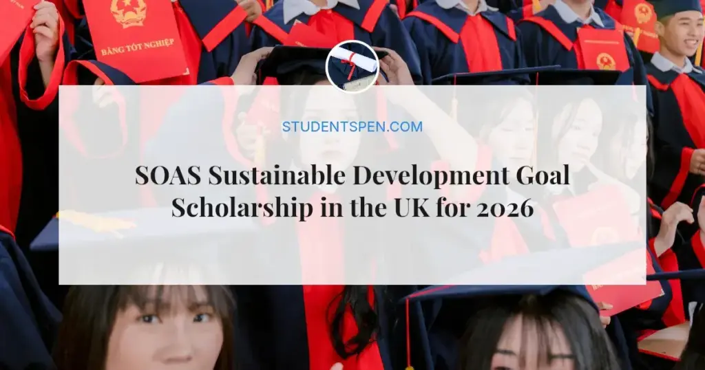 SOAS Sustainable Development Goal Scholarship in the UK for 2026
