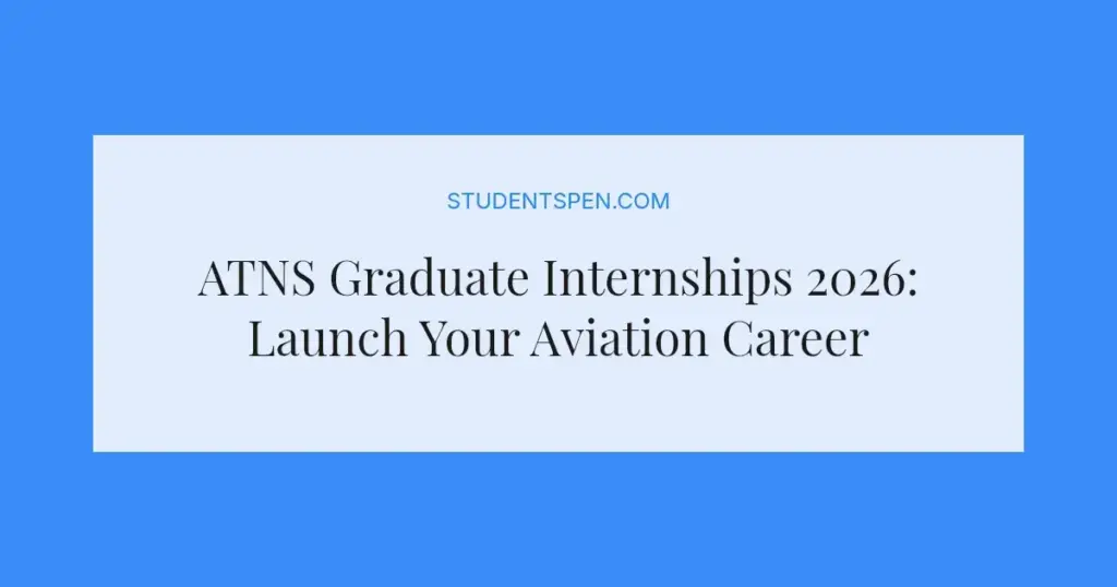 ATNS Graduate Internships 2026: Launch Your Aviation Career