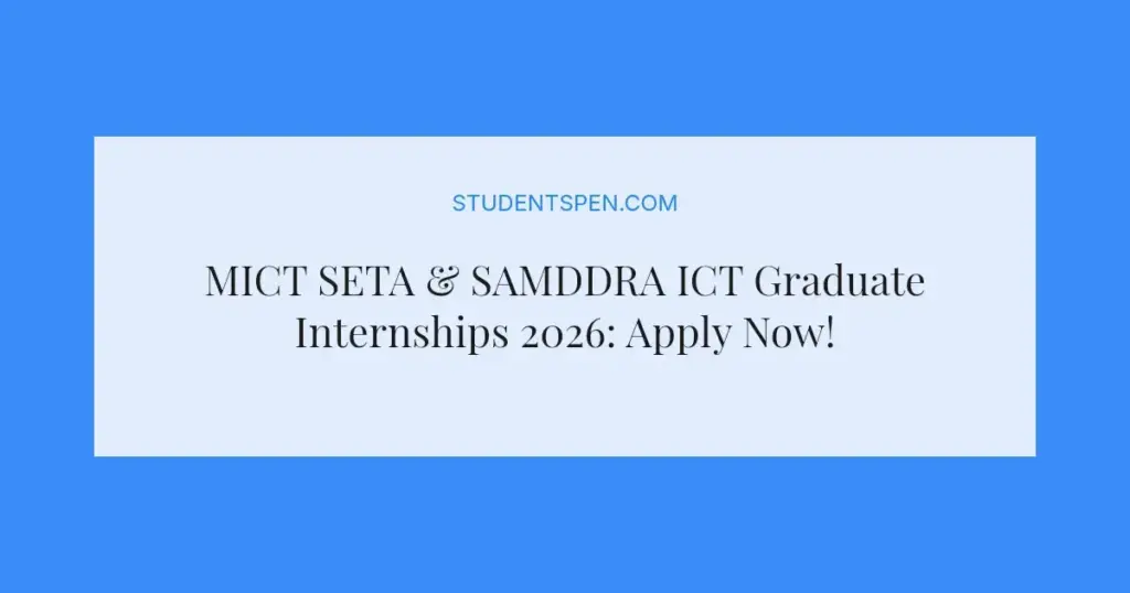 MICT SETA & SAMDDRA ICT Graduate Internships 2026: Apply Now!